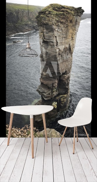 Picture of Scottish landscape in Orkney Yesnaby cliffs Scotland